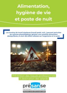 Alimentation hygiène de vie et poste de nuit