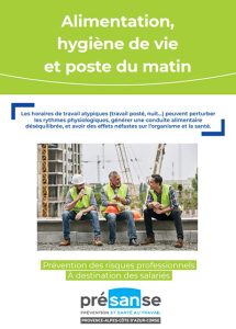 Alimentation hygiène de vie et poste du matin