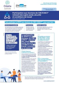 Participation réunions CSE CSSCT Odalia