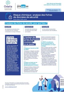 Risque chimique : analyse des fiches de données de sécurité