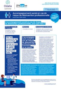 Accompagnement social en cas de risque de désinsertion professionnelle