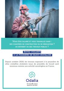 Soyez vigilants à la poussière de silice cristalline