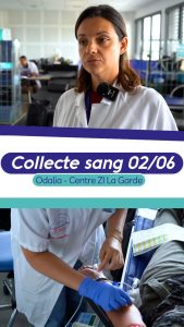 Miniature vertical don du sang