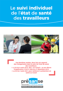 Le suivi individuel de l'état de santé des travailleurs